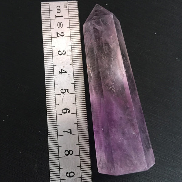 Purple Amethyst Crystal Wand-ToShay.org