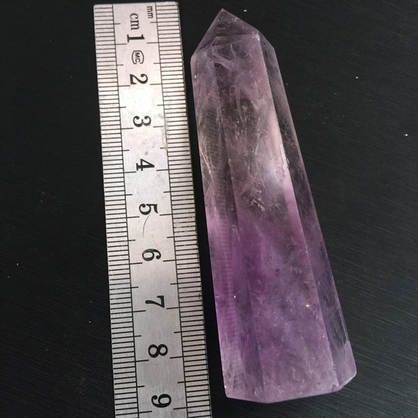 Purple Amethyst Crystal Wand-ToShay.org