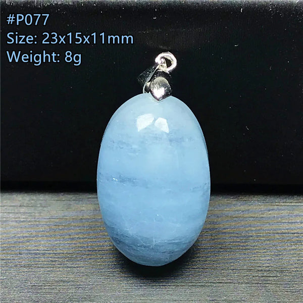 Blue Aquamarine Pendant-ToShay.org