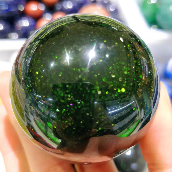 Green Gold Sandstone Balls-ToShay.org