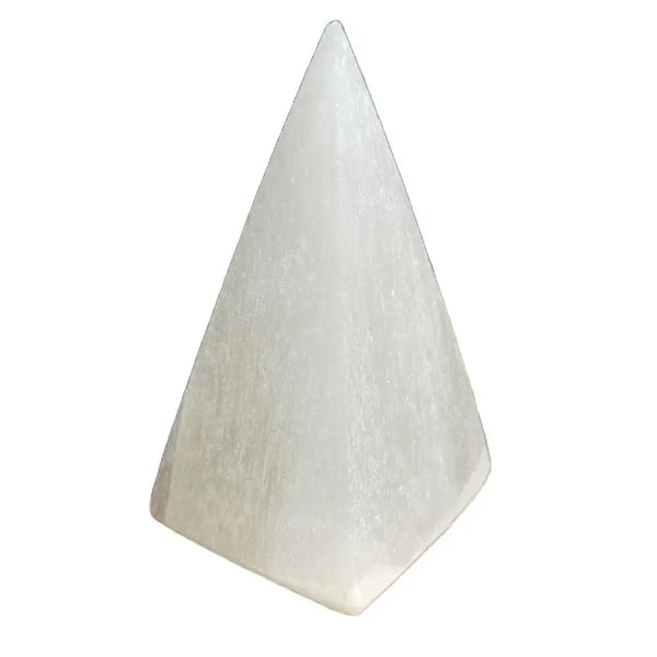 White Selenite Pyramid-ToShay.org