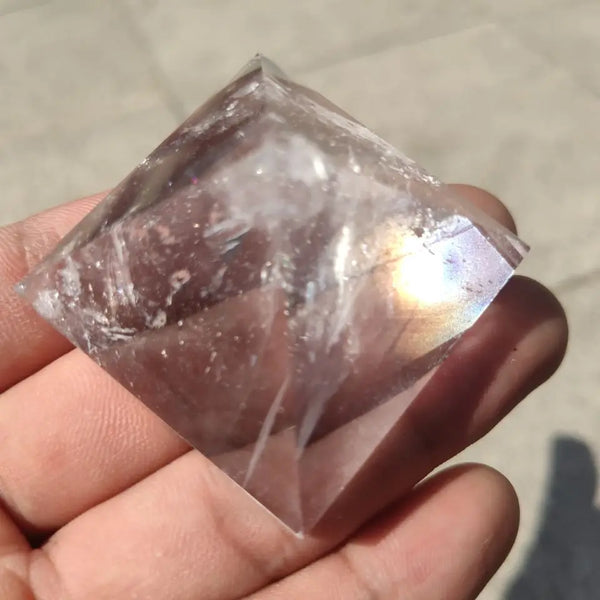 Clear Crystal Pyramid-ToShay.org