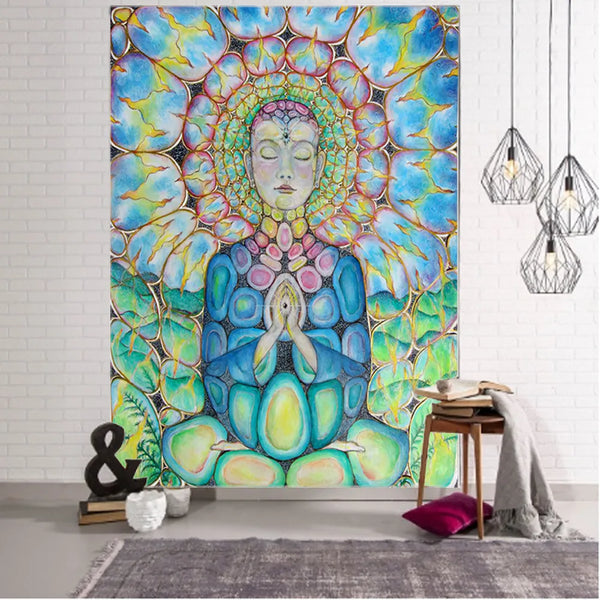 Buddha Mandala Tapestry-ToShay.org