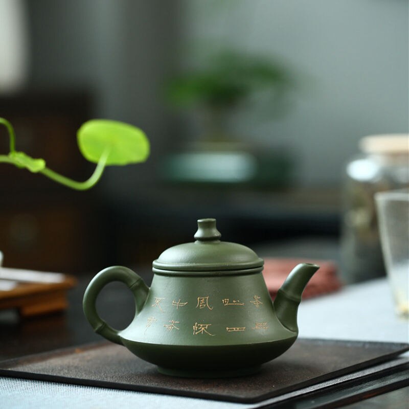 Green Yixing Clay Teapot-ToShay.org