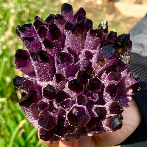 Purple Quartz Crystal Cluster-ToShay.org