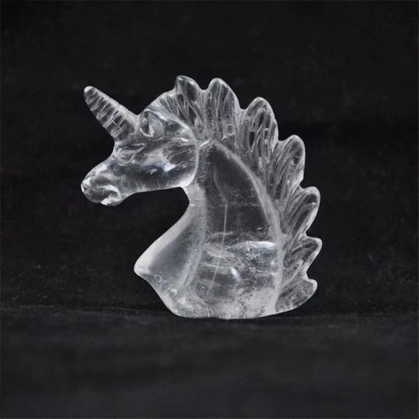 Clear Quartz Crystal Unicorn Head-ToShay.org