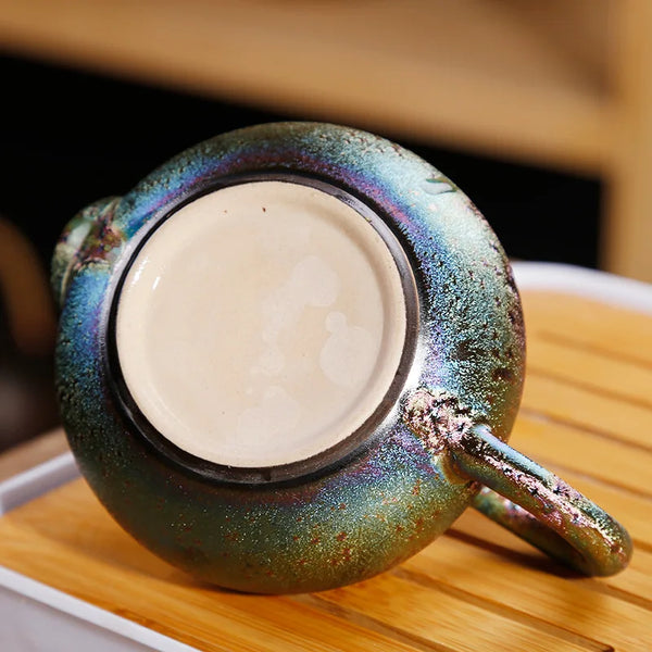 Gold Peacock Glazed Teapot-ToShay.org