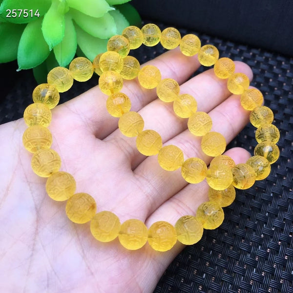 Yellow Amber Bead Bracelet-ToShay.org