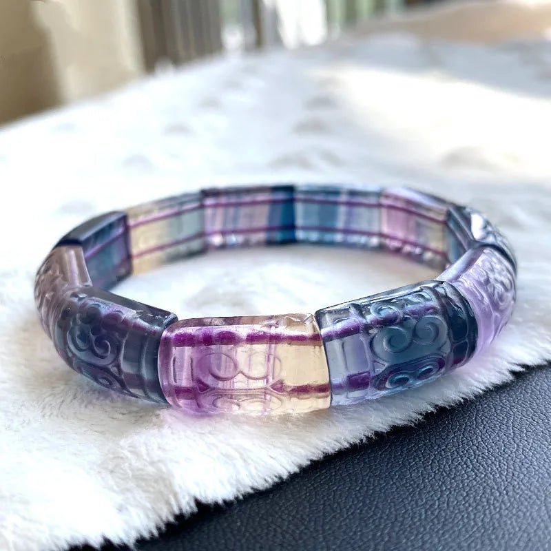Purple Fluorite Bangle-ToShay.org