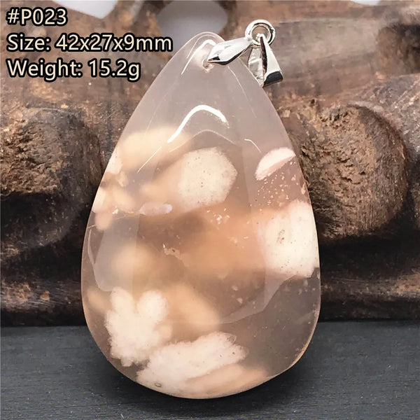 Pink Cherry Agate Pendant-ToShay.org