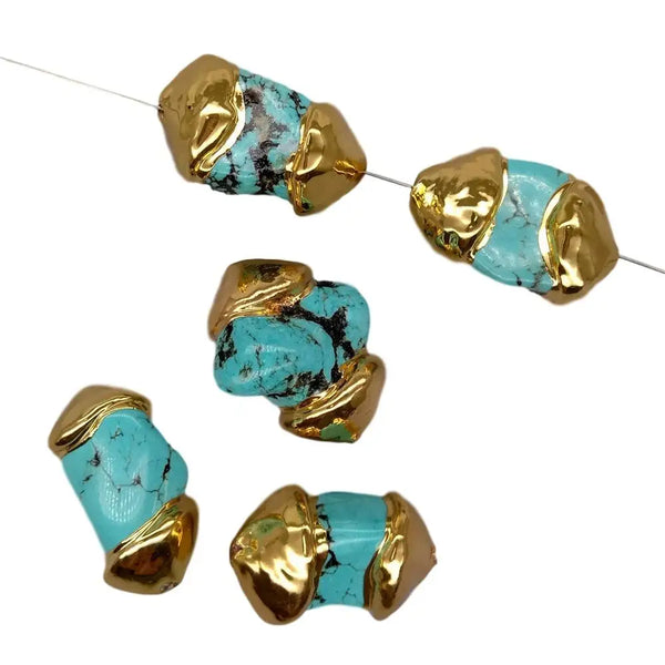 Blue Turquoise Nugget Beads-ToShay.org