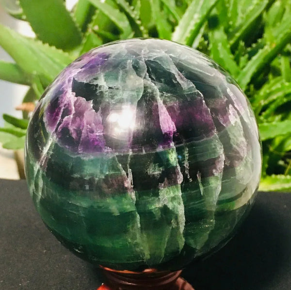 Green Fluorite Quartz Ball-ToShay.org