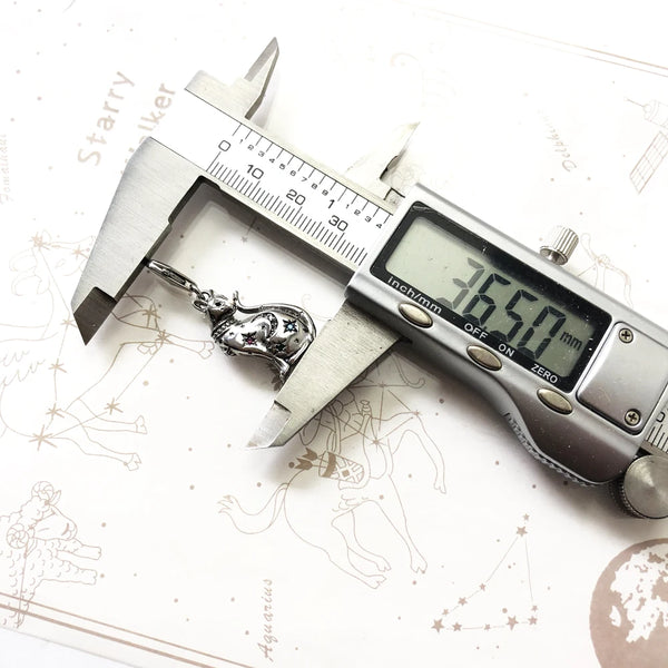 Silver Cat Charm-ToShay.org