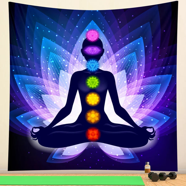 Chakra Meditation Tapestry-ToShay.org