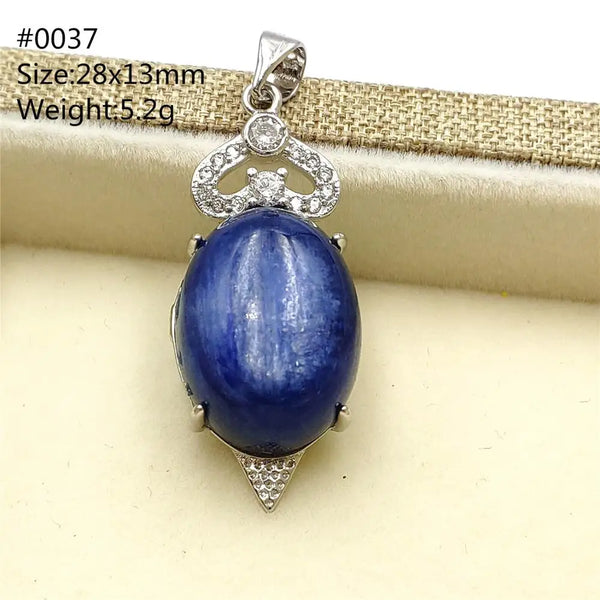 Blue Kyanite Cat Eye Pendant-ToShay.org