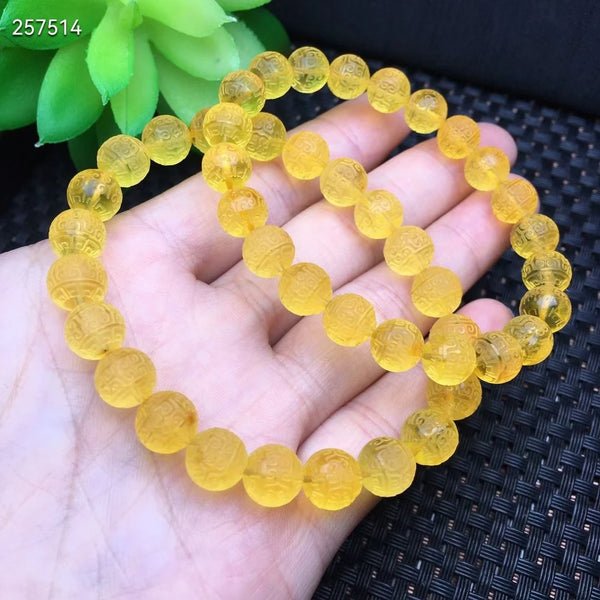 Yellow Amber Bead Bracelet-ToShay.org