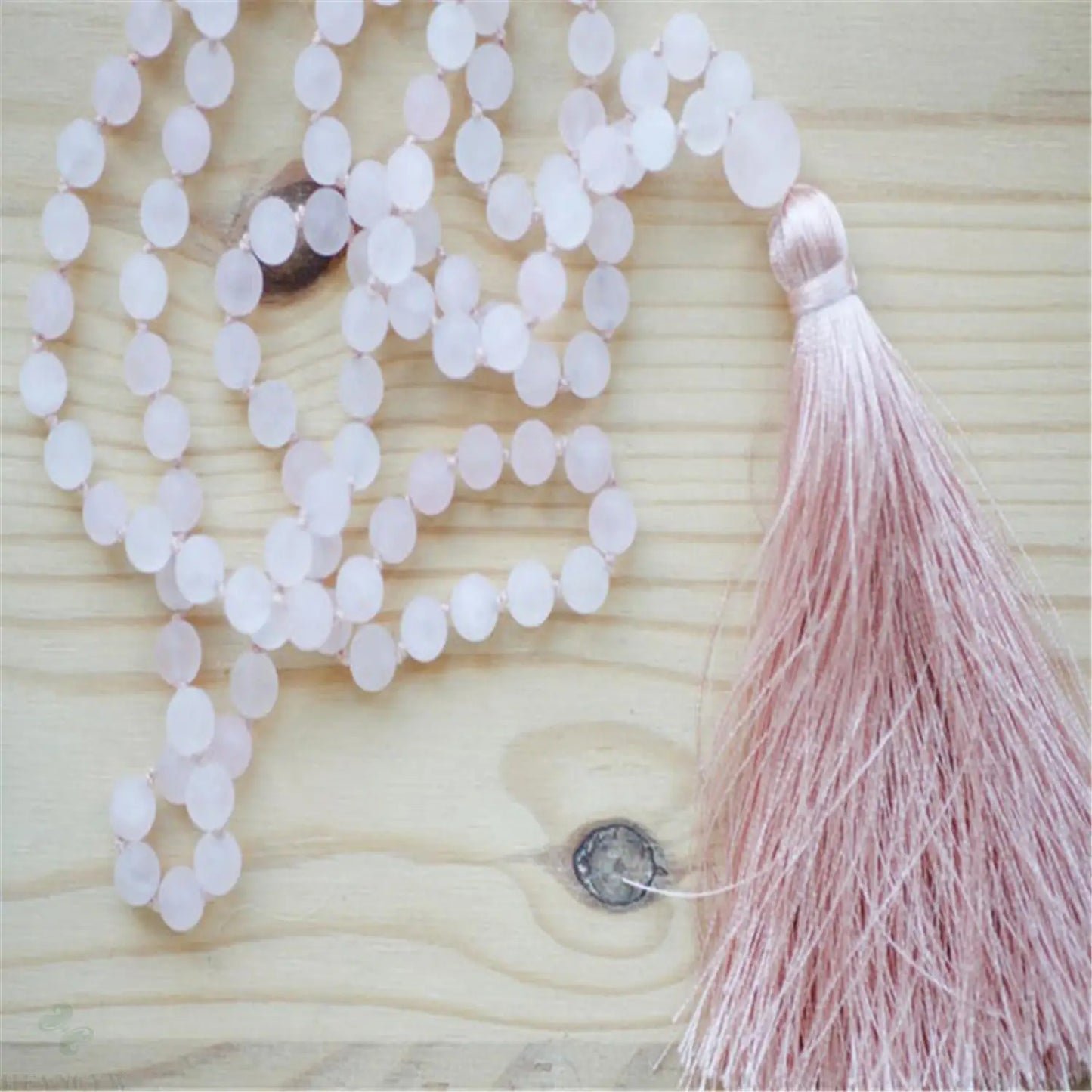 Pink Rose Quartz Mala-ToShay.org