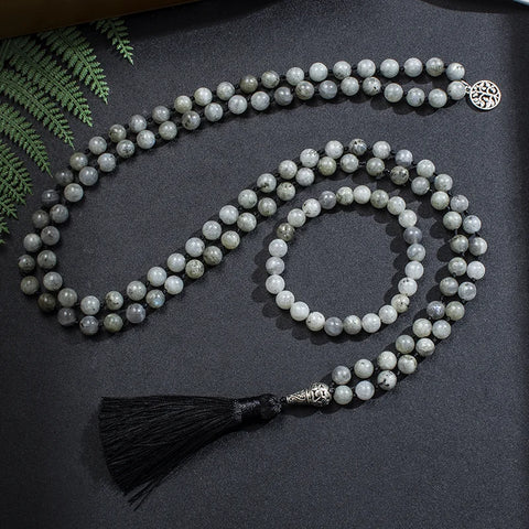 White Labradorite Mala Bead Set-ToShay.org