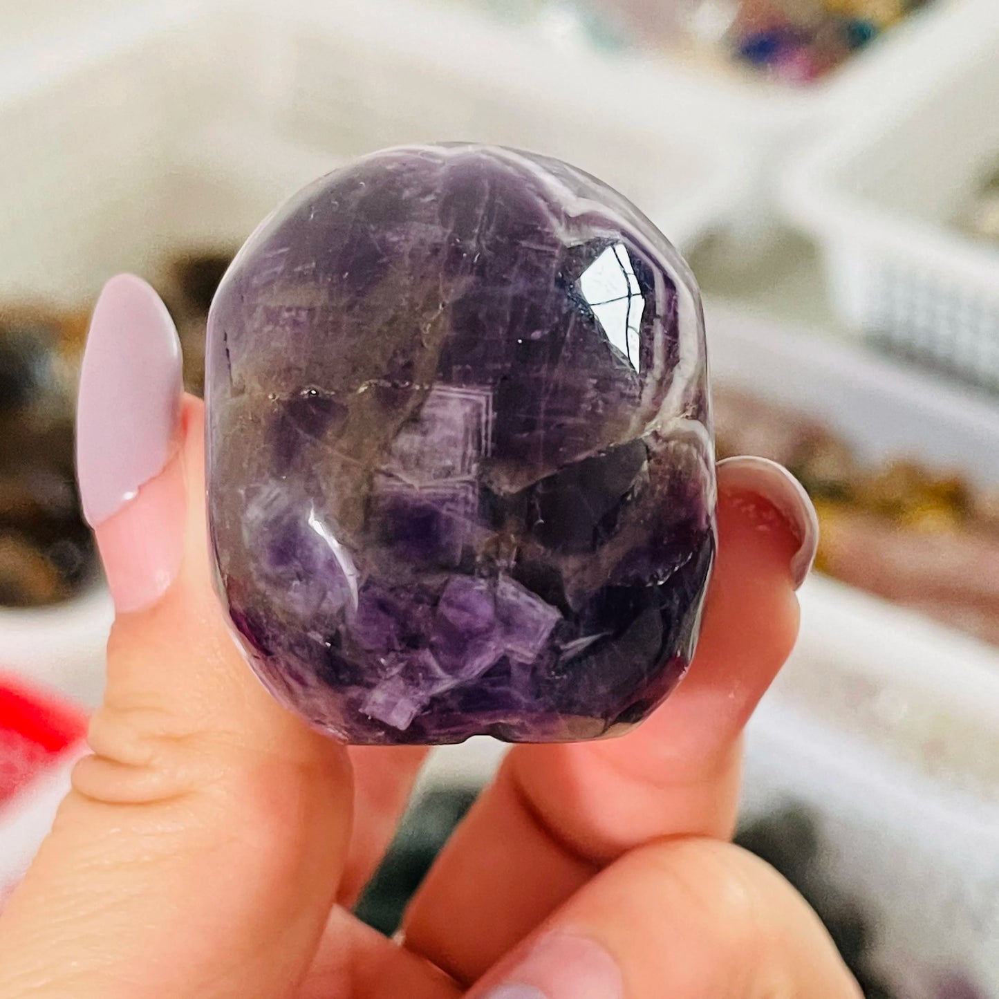 Purple Amethyst Skull-ToShay.org