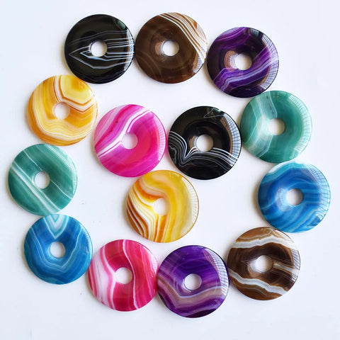 Mixed Stripe Agate Doughnut-ToShay.org