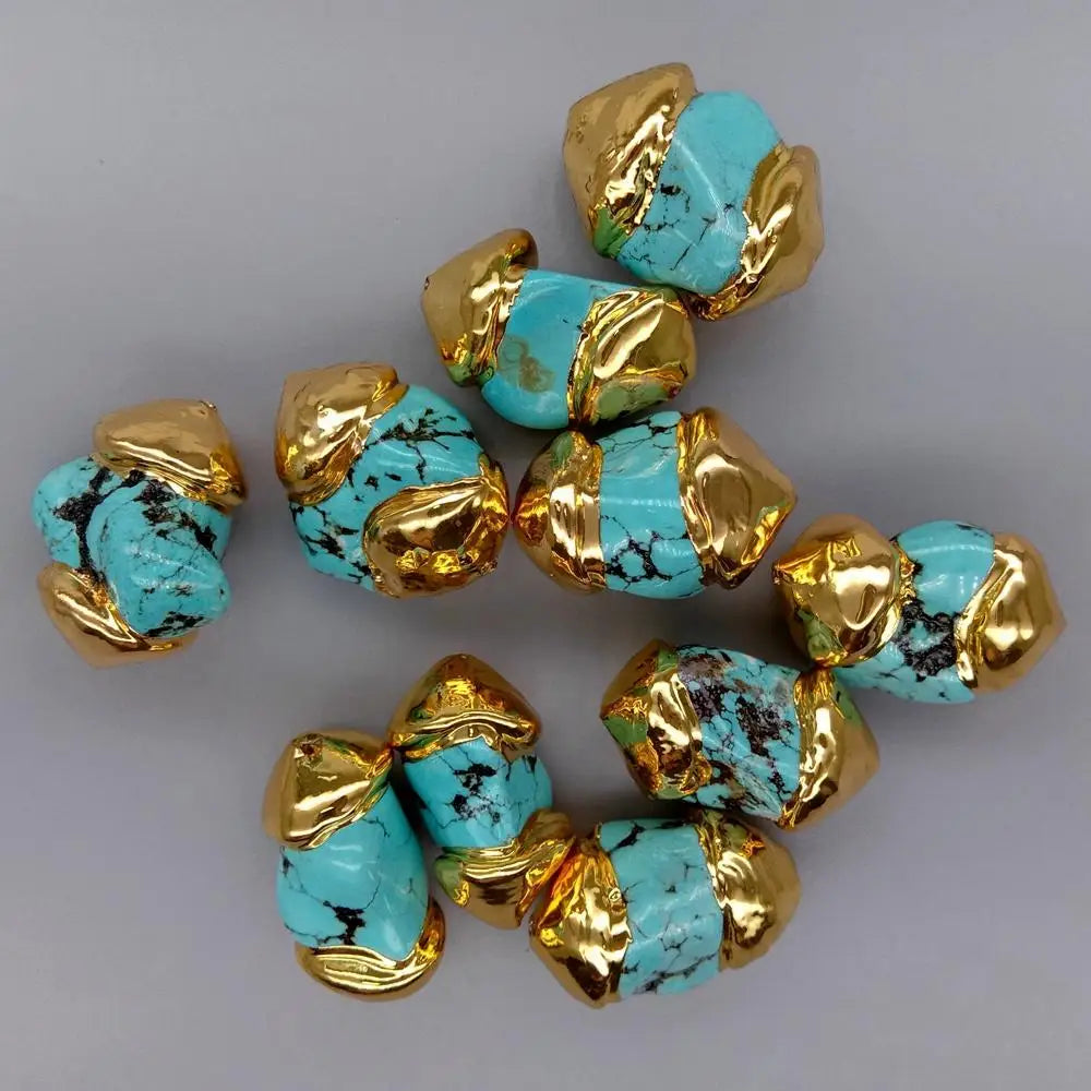 Blue Turquoise Nugget Beads-ToShay.org