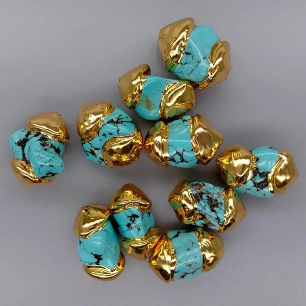 Blue Turquoise Nugget Beads-ToShay.org