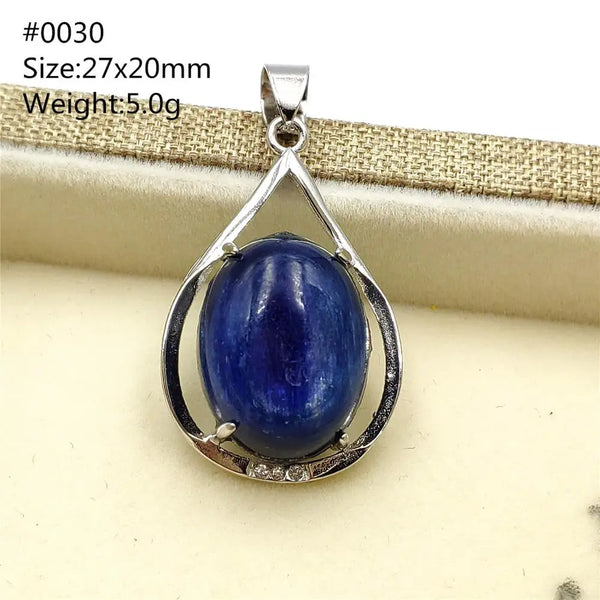 Blue Kyanite Cat Eye Pendant-ToShay.org