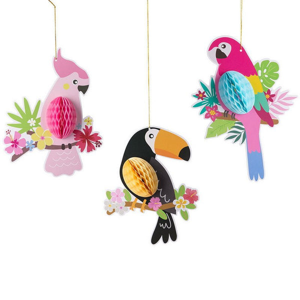 Parrot Honeycomb Decorations-ToShay.org