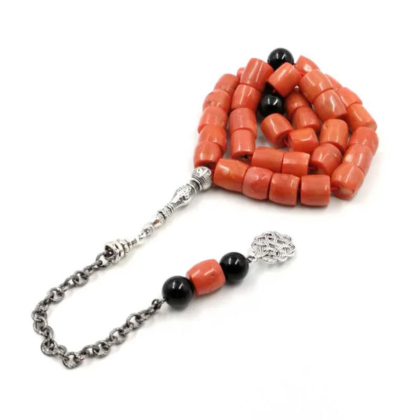 Orange Coral Tasbih-ToShay.org