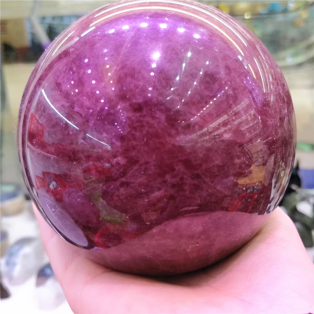 Red Strawberry Quartz Ball-ToShay.org