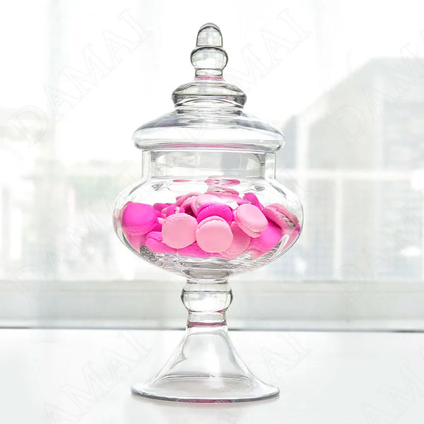Clear Glass Candy Jar-ToShay.org