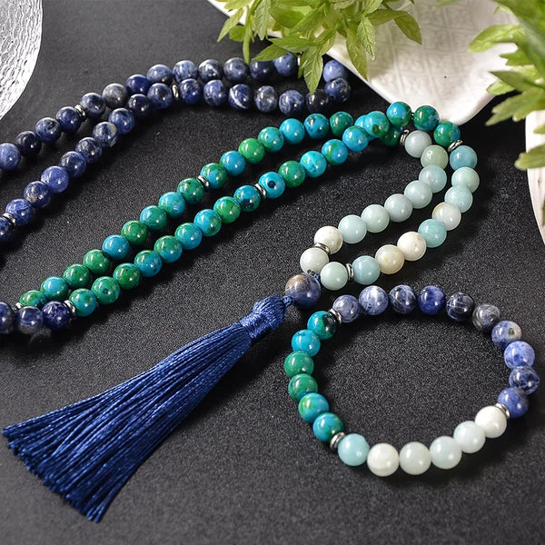 Blue Sodalite Mala Beads-ToShay.org