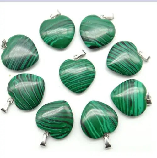 Mixed Crystal Heart Pendants-ToShay.org