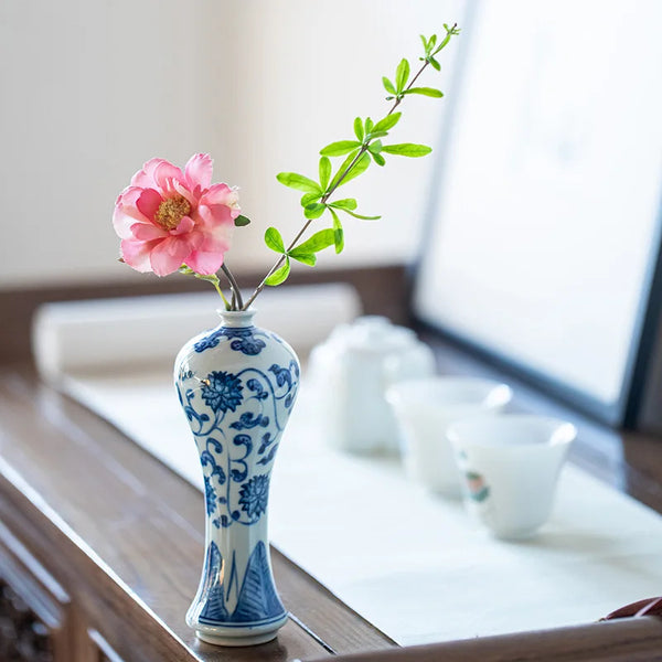 Blue White Ceramic Vase-ToShay.org