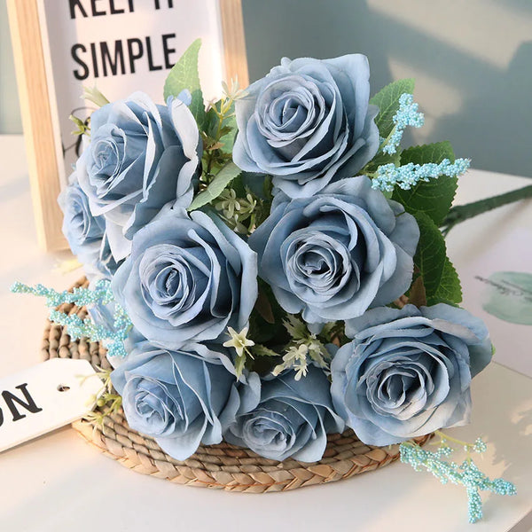 Rose Silk Flowers Bouquet-ToShay.org