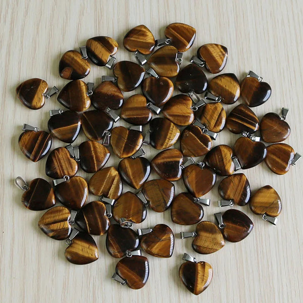 Mixed Crystal Heart Pendants-ToShay.org