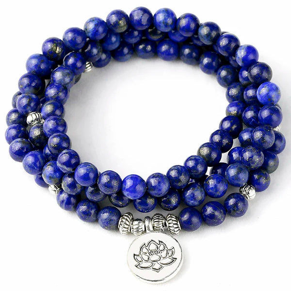 Blue Lapis Lazuli Mala Beads-ToShay.org