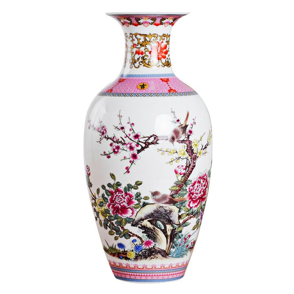 Jingdezhen Pink Flower Vase-ToShay.org