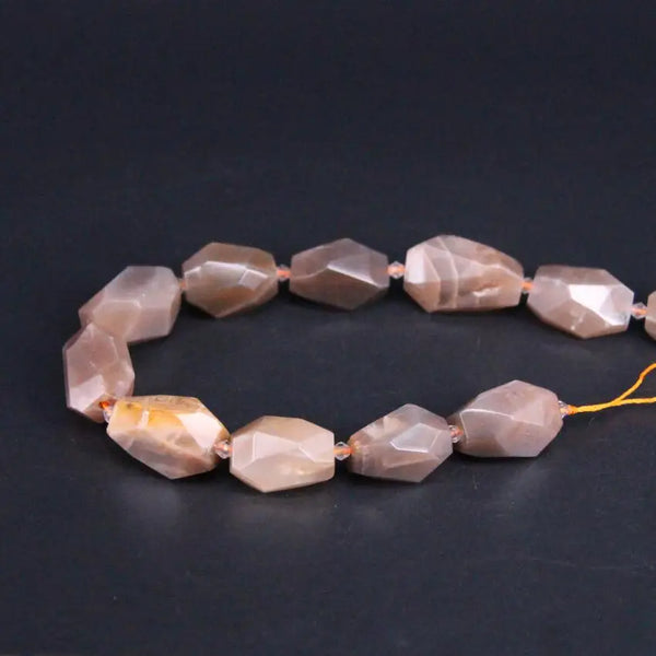 Pink Sunstone Nugget Beads-ToShay.org