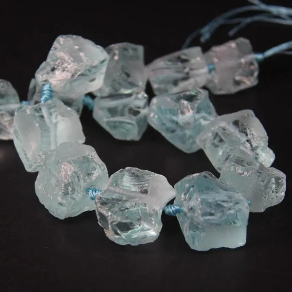 Blue Crystal Nugget Beads-ToShay.org