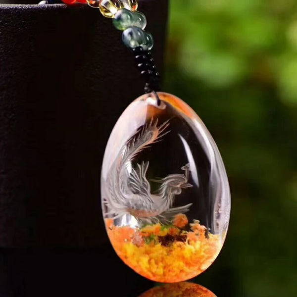 Gold Phoenix Ghost Crystal-ToShay.org