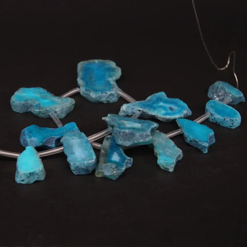 Blue Agate Druzy Slab-ToShay.org