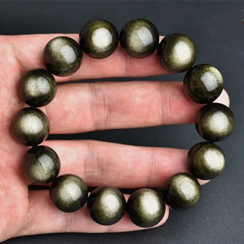 Black Gold Obsidian Bracelet-ToShay.org