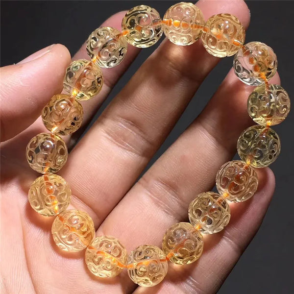 Yellow Citrine Quartz Bracelet-ToShay.org