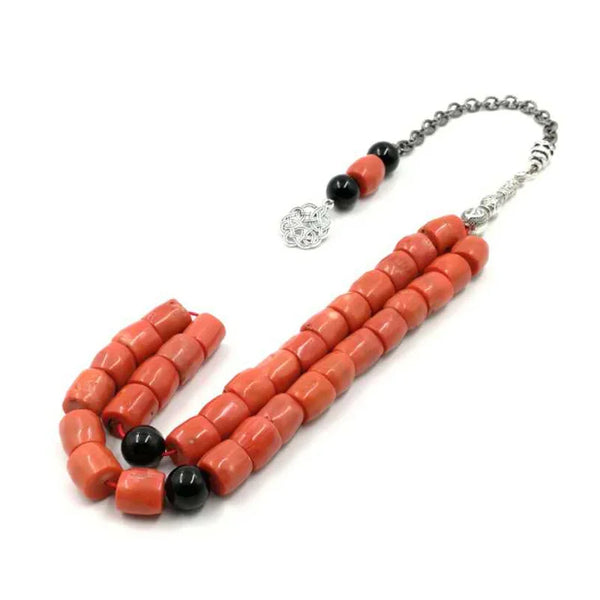 Orange Coral Tasbih-ToShay.org