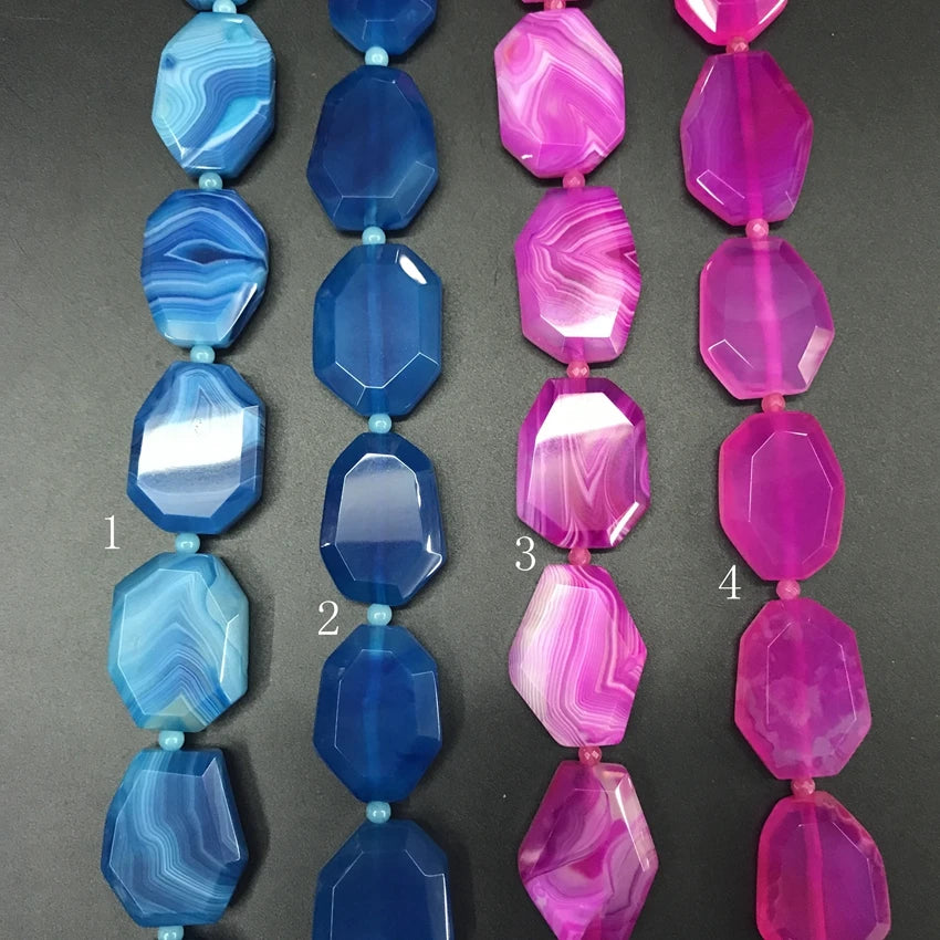 Mixed Agate Slice Beads-ToShay.org