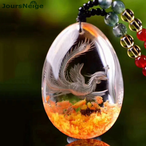 Gold Phoenix Ghost Crystal-ToShay.org