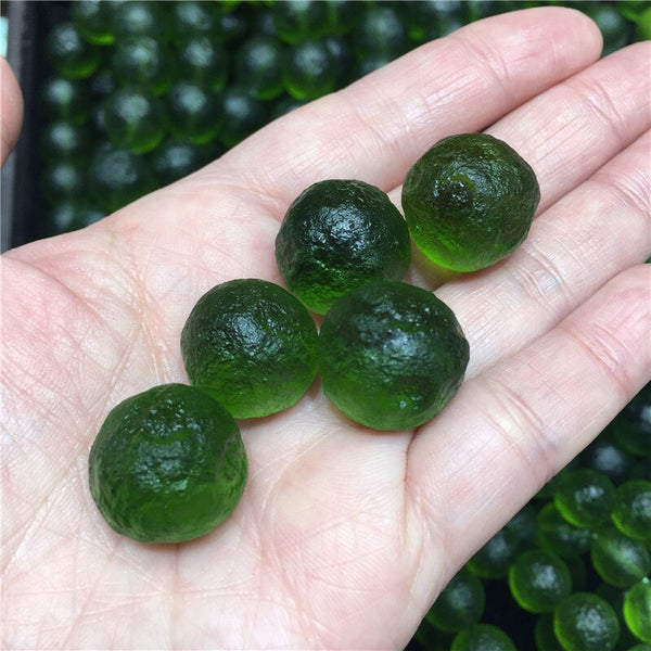 Green Moldavite Meteorite Glass-ToShay.org