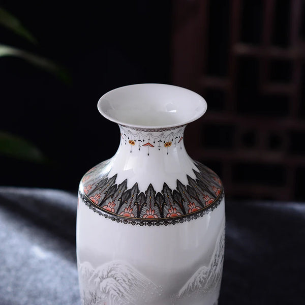 Snow Flower Porcelain Vase-ToShay.org