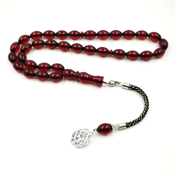 Red Amber Prayer Beads-ToShay.org